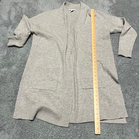 ATHLETA Spirit Wool Cashmere Wrap Cardigan Sweater Womens Gray Medium - Picture 5 of 9